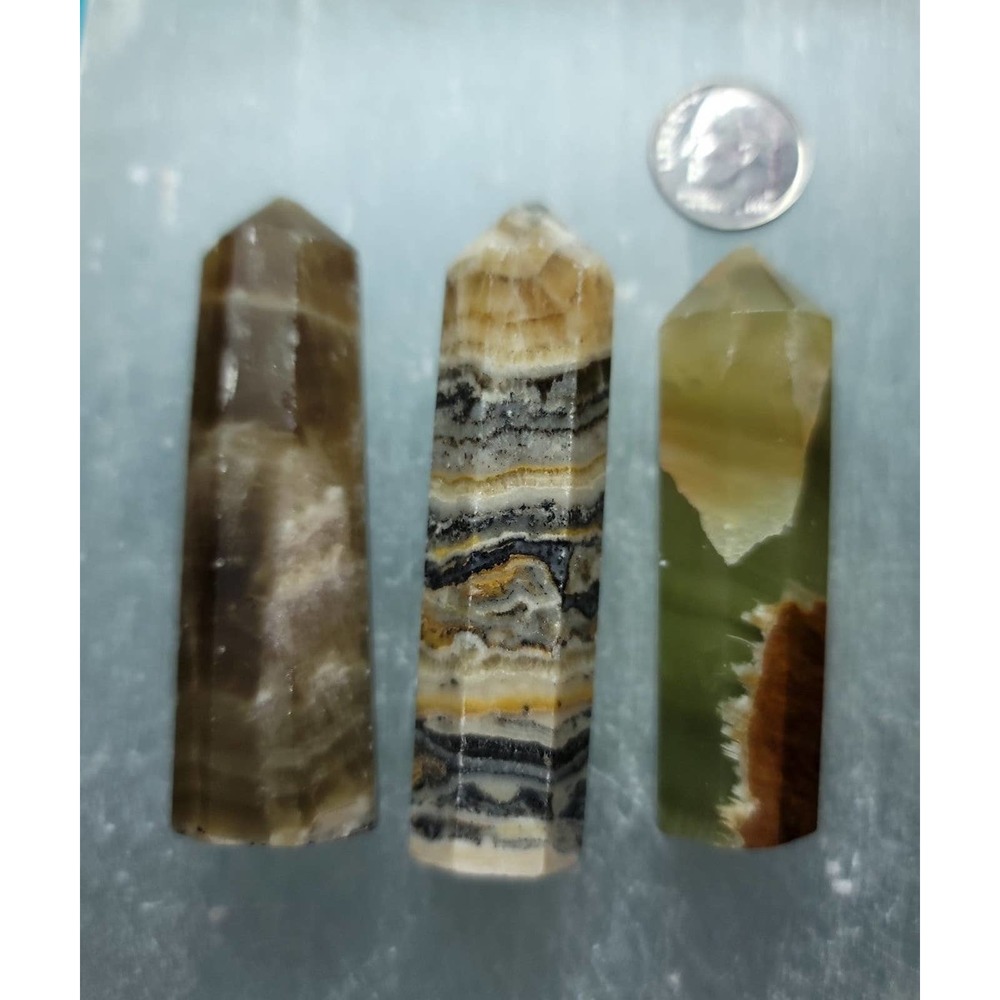 Calcite Crystal Tower Points, 3 pc.